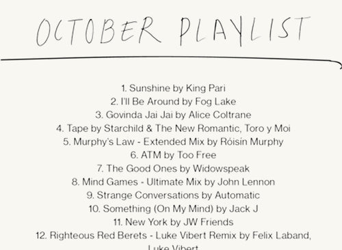 October Playlist