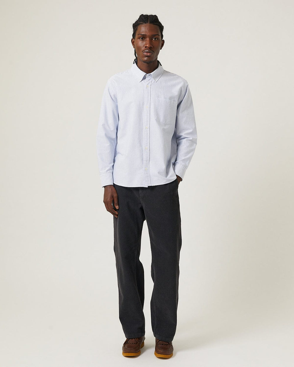 Stripe Oxford LS - Blue-LS-Somelos-Corridor