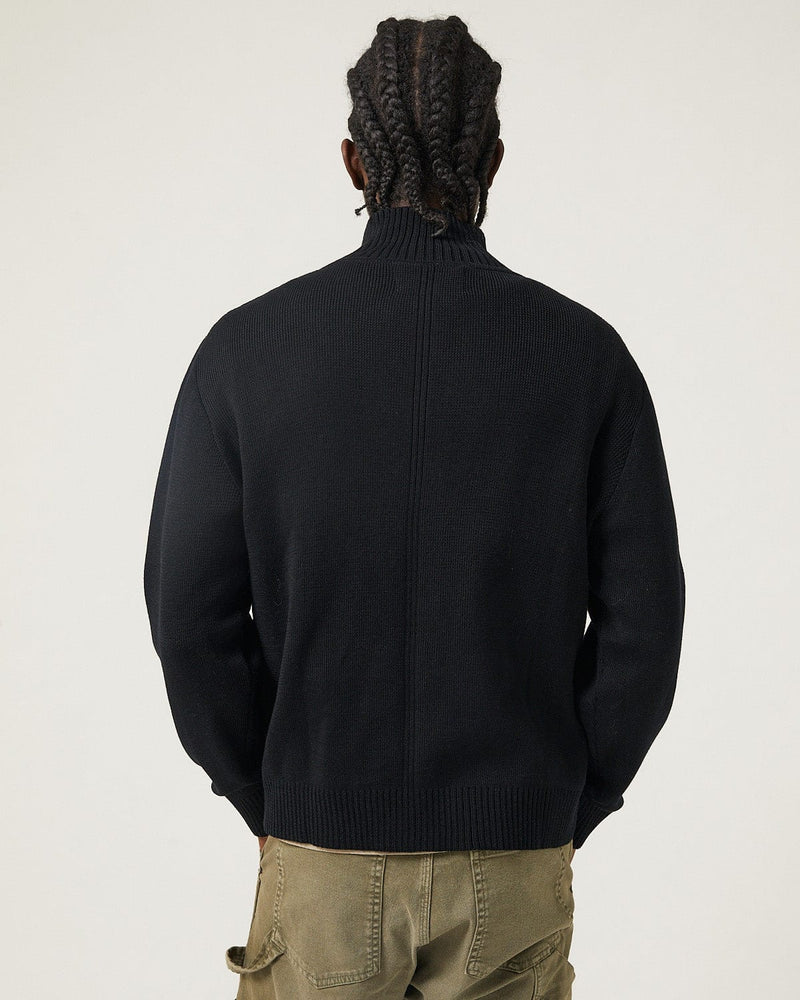 Organic Zip-Zip Cardigan-Alpafina-Corridor