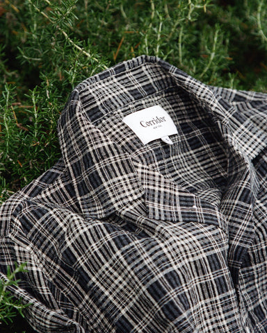 Plaid Seersucker SS - Black