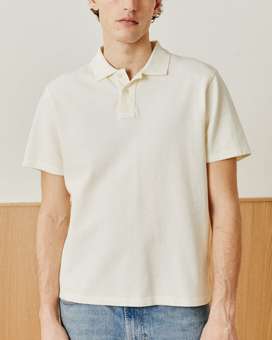 Pique Polo - White