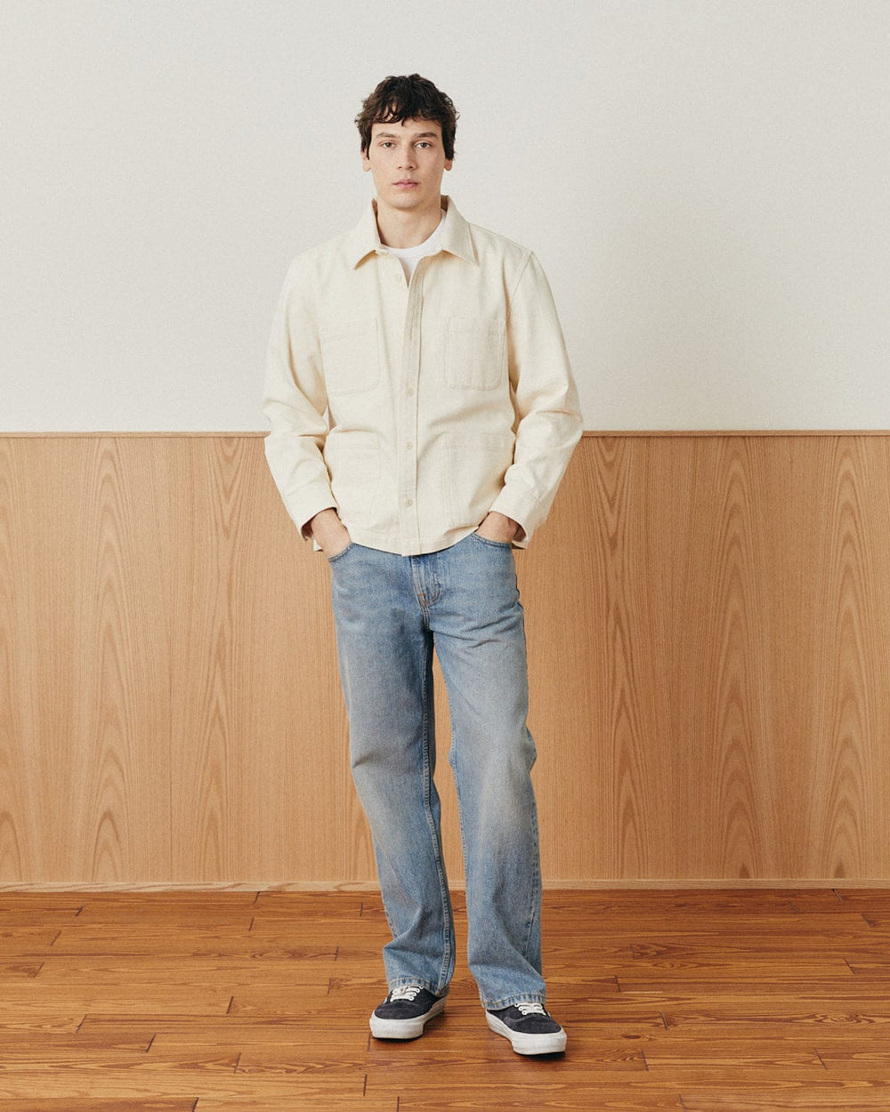 Misha Overshirt - Natural-Overshirts-Black Q-Corridor