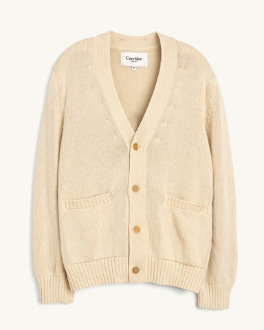 Acid Wash Cardigan - Natural