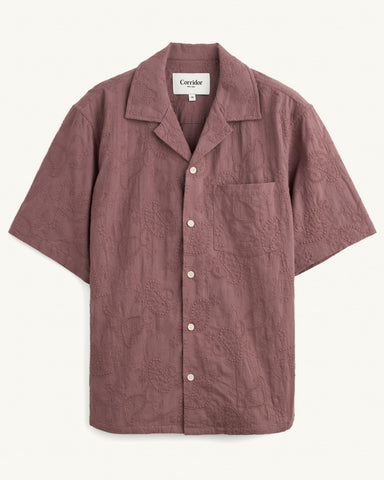 Paisley Embroidery SS - Purple