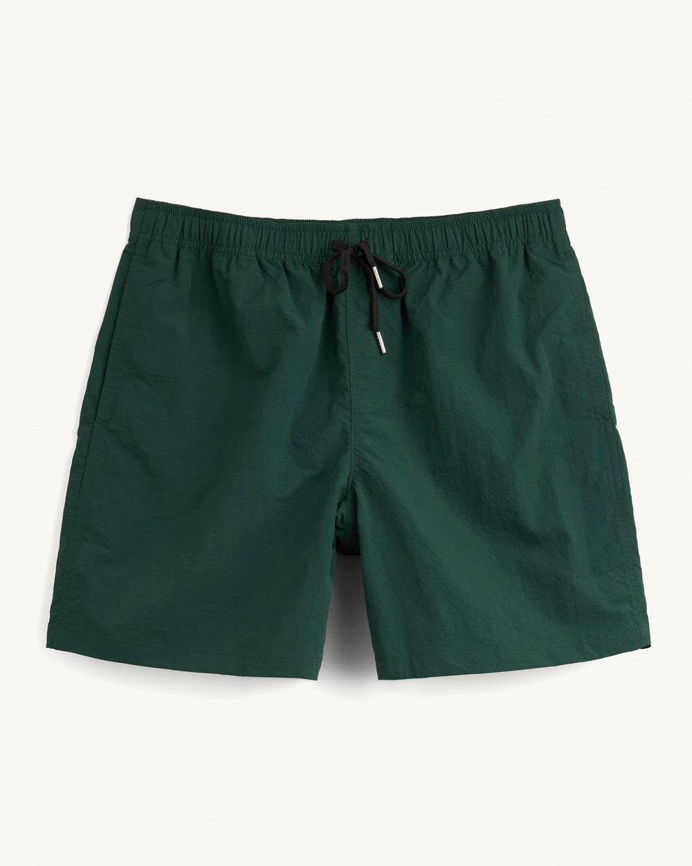 Nylon Drawstring Shorts - Spruce-Shorts-Black Q-Corridor