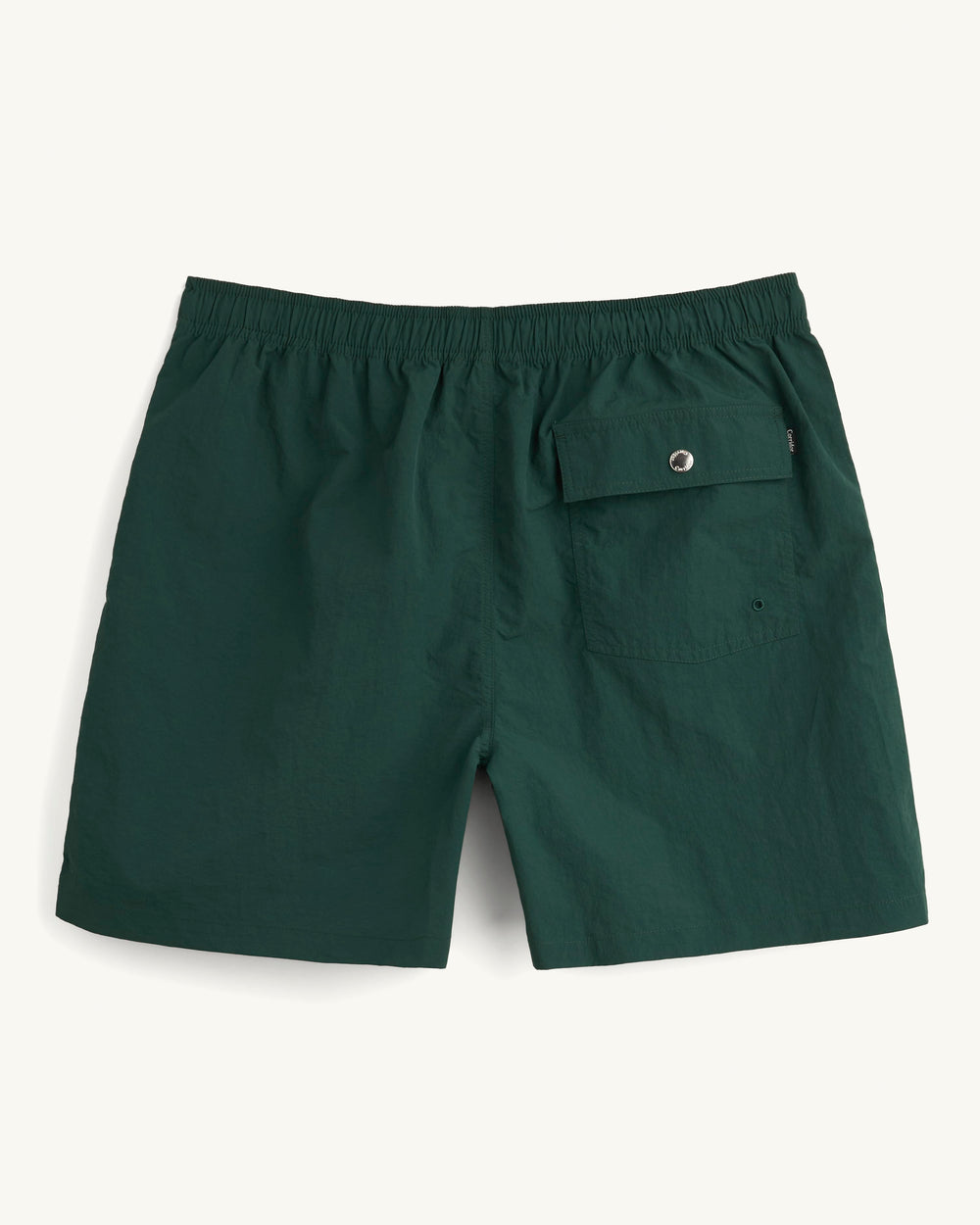 Nylon Drawstring Shorts - Spruce-Shorts-Black Q-Corridor