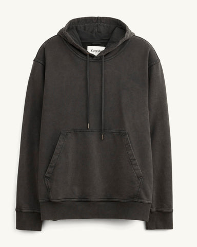 French Terry Hoodie - Black