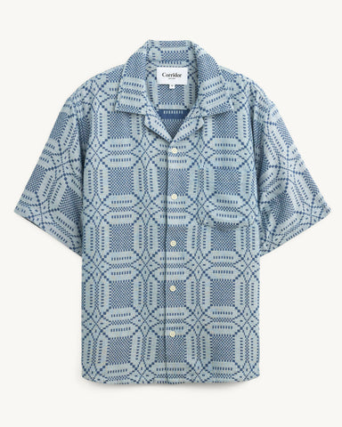 Indigo Jacquard SS