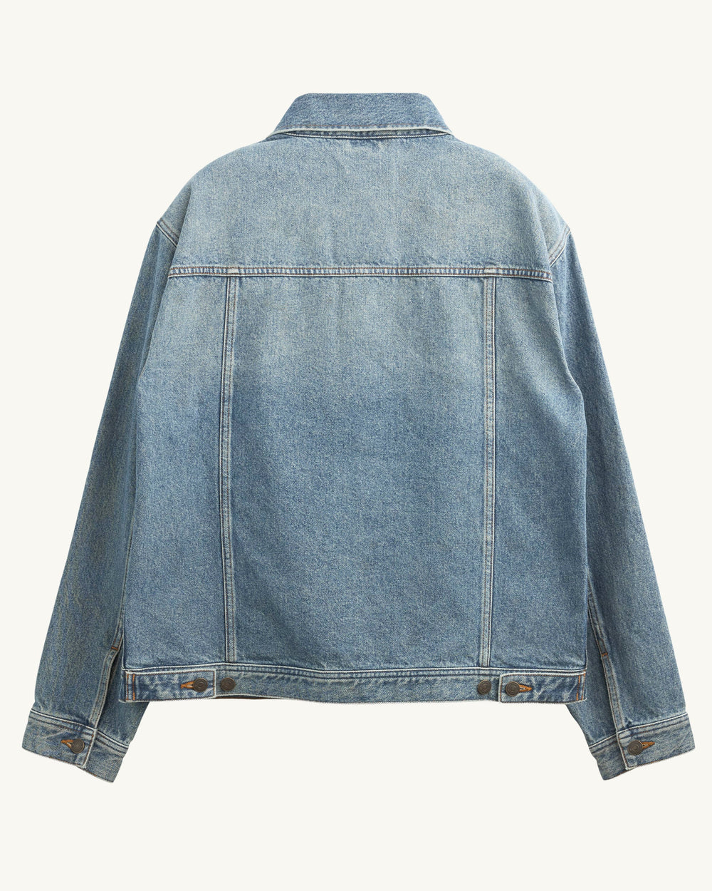 Washed Denim Trucker - Indigo-Jacket-Real-Corridor