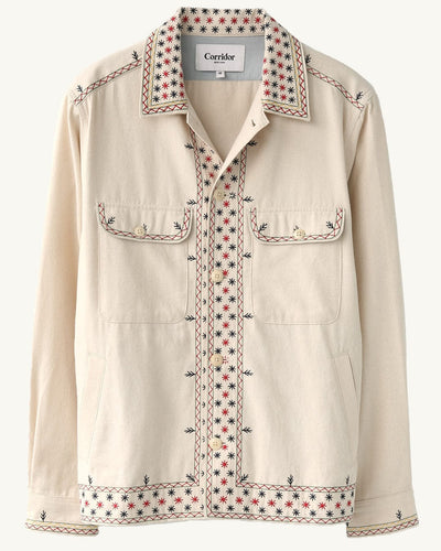 Starlight Embroidered Military Jacket-Military Jacket-Corridor-Corridor