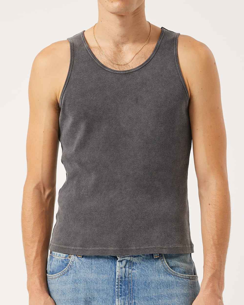 Ribbed Tank - Black-Tank Top-Siena-Corridor
