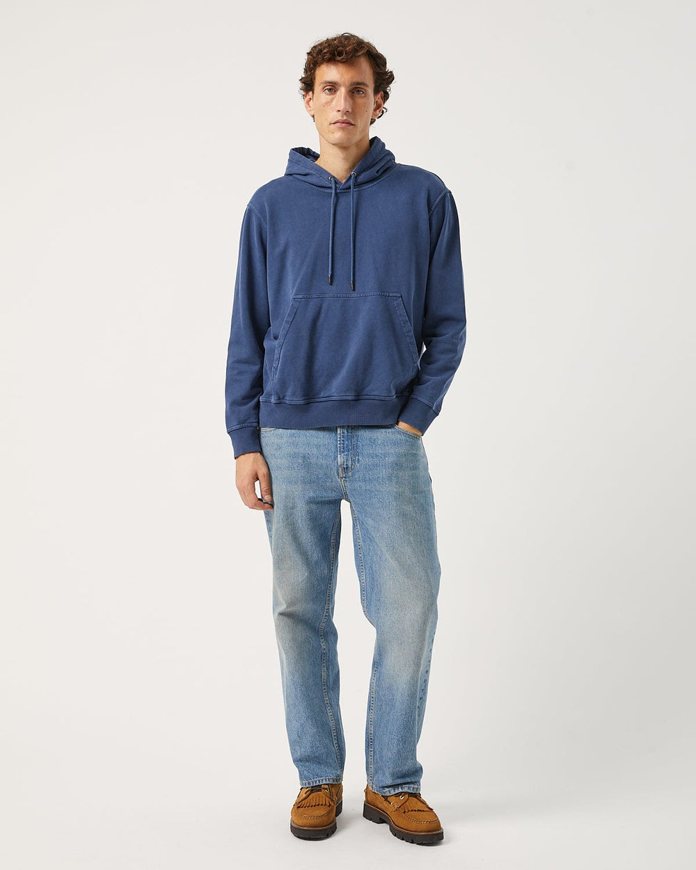 French Terry Hoodie - Navy-Sweatshirt-Siena-Corridor