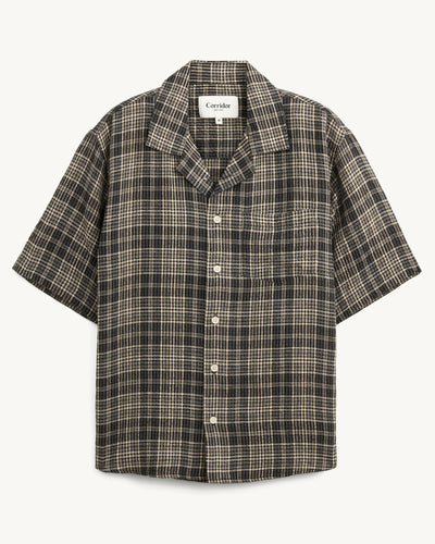 Plaid Seersucker SS - Black-SS Camp-Real-Corridor