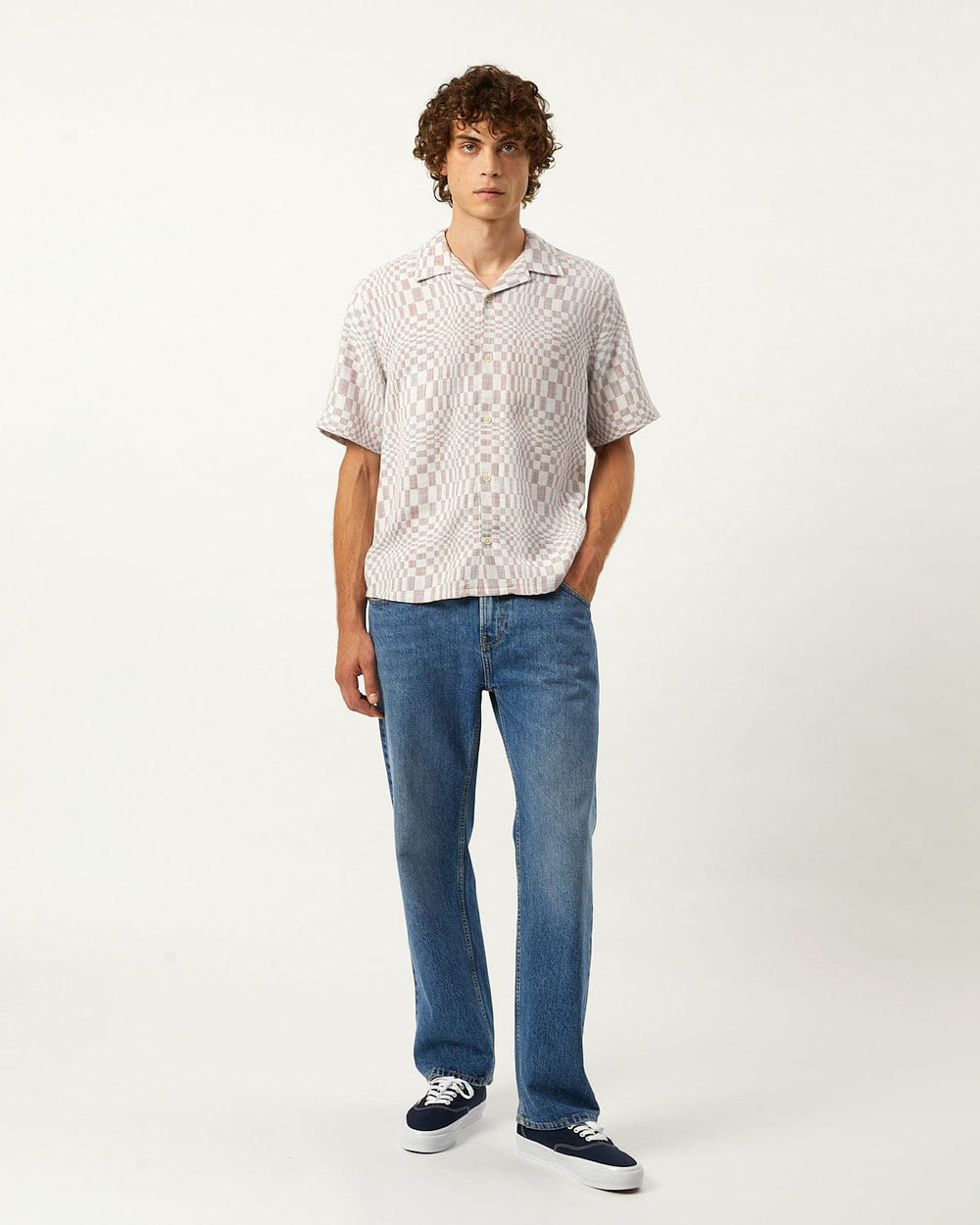 High Focus SS-SS w/ Camp Collar-Original Madras Trading Co. (OMTC)-Corridor