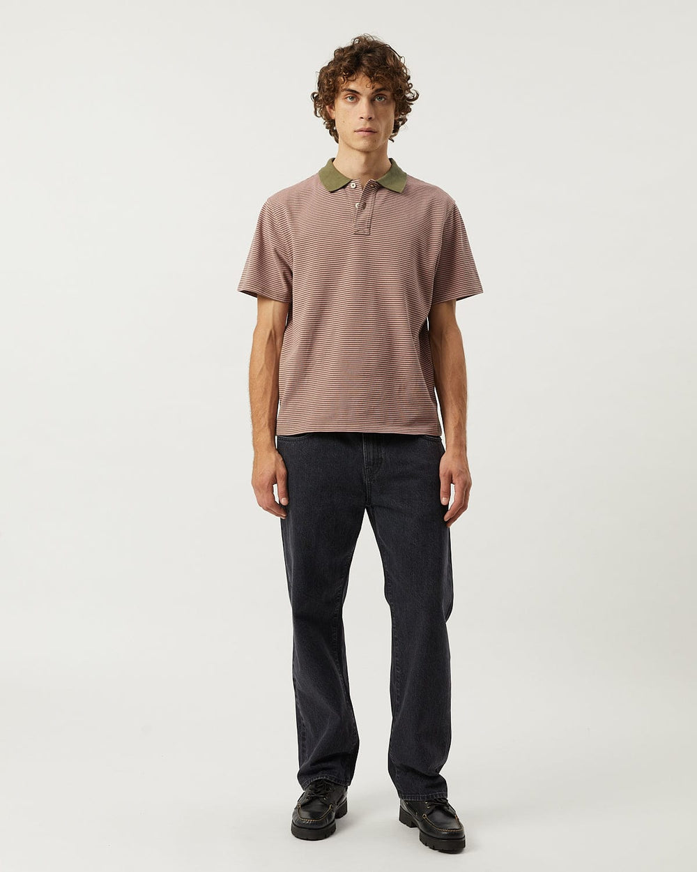 Stripe Pique Polo - Pink-Jersey Polo-Siena-Corridor