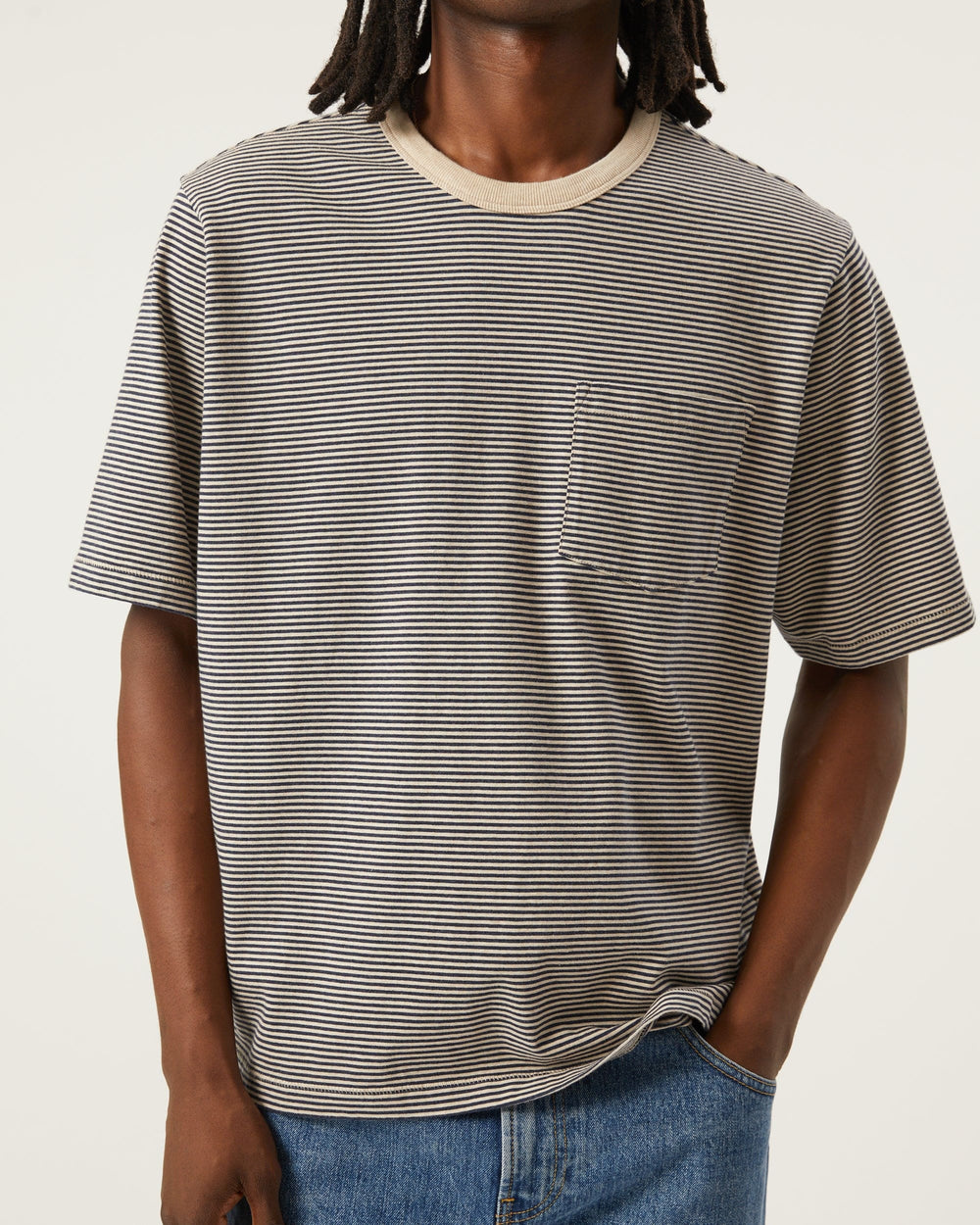 Stripe Tee - Navy-T-Shirt-Siena-Corridor