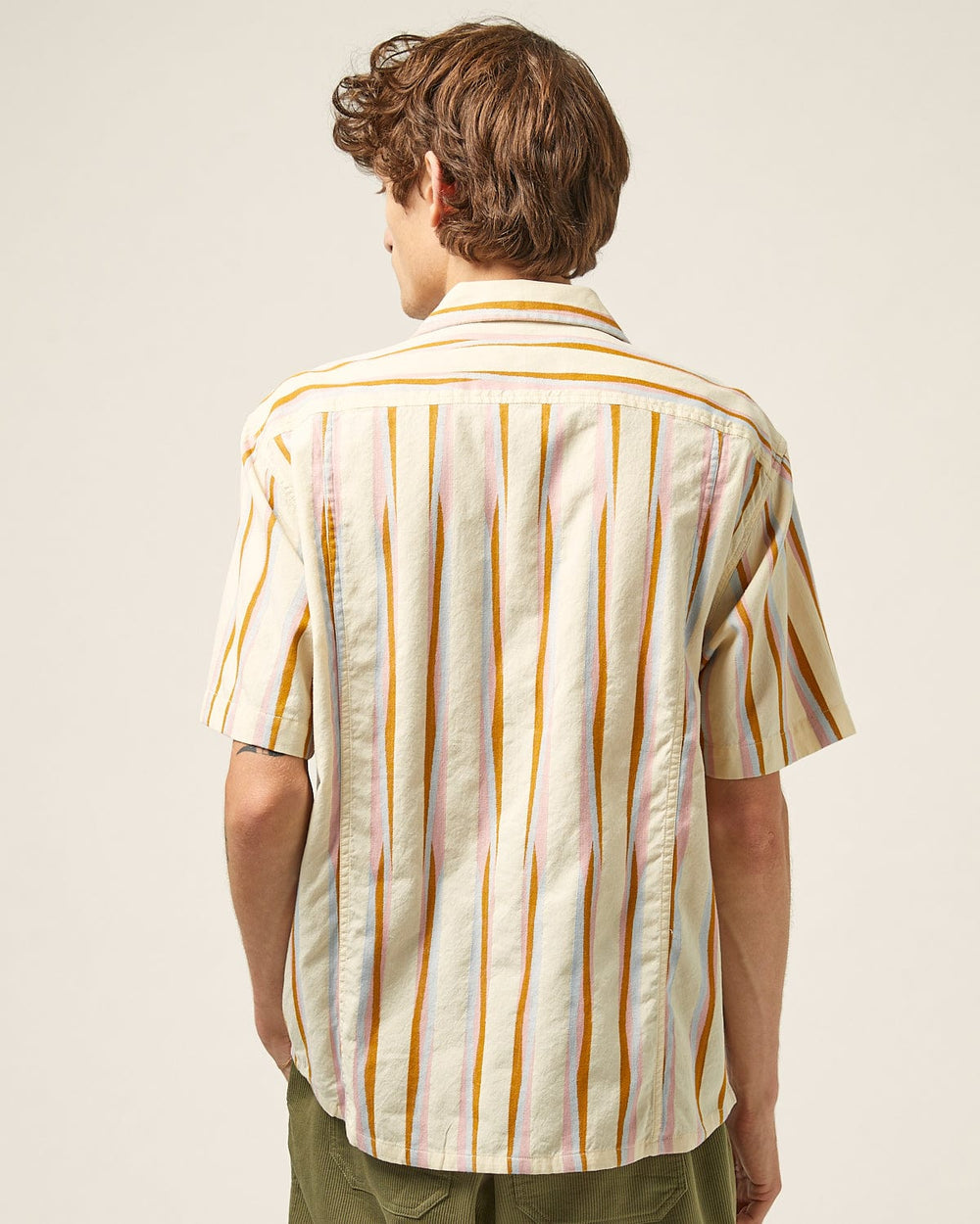 Twisted Stripe SS Camp-SS w/ Camp Collar-Corridor-Corridor