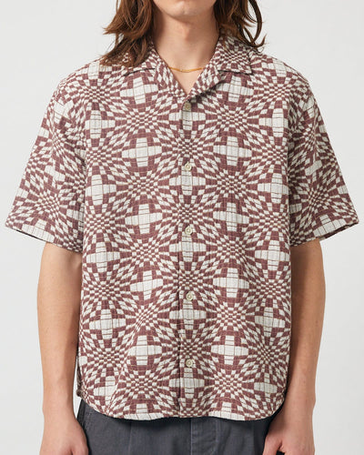 Wavy Optic Jacquard SS Camp