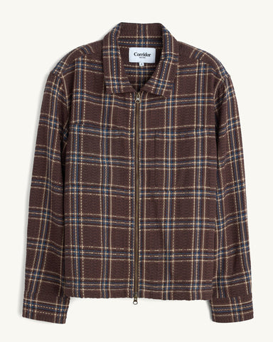 Venice Plaid Zip Shirt